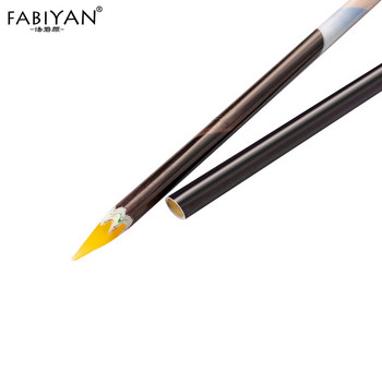 2PCS Crayon Wax Dotting Pen Молив Самозалепващ се Направен е oGems Пробиване Събиране Съвети Инструменти Направи си сам Салон Nail Art Маникюр