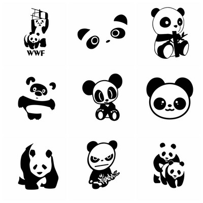 Ofertă caldă Autocolante și decalcomanii pentru mașini Panda Funny Wrap Vinil Husă pentru animale Autocolant rezistent la zgârieturi Accesorii de decorare pentru mașini