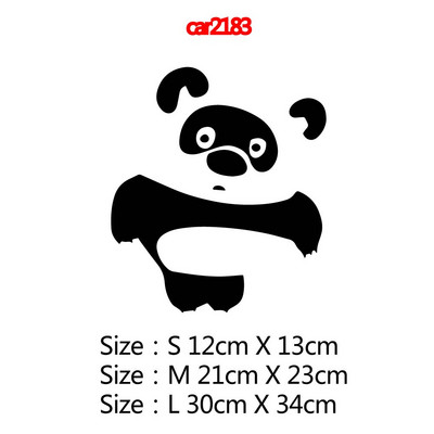 Hot Sale Αυτοκόλλητα και αυτοκόλλητα αυτοκινήτου Panda Αστεία περιτύλιγμα βινυλίου ζωικού κάλυμμα αδιάβροχο αυτοκόλλητο γρατσουνιές Αξεσουάρ διακόσμησης αυτοκινήτων αυτοκινήτων