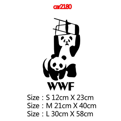 Hot Sale Αυτοκόλλητα και αυτοκόλλητα αυτοκινήτου Panda Αστεία περιτύλιγμα βινυλίου ζωικού κάλυμμα αδιάβροχο αυτοκόλλητο γρατσουνιές Αξεσουάρ διακόσμησης αυτοκινήτων αυτοκινήτων