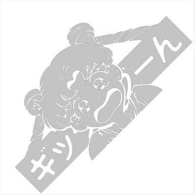 1 DB Usagi Tsukino autós matrica anime lány Az ablak díszítése Vinyl matricák Notebook matrica JDM The Japan Accesorios Para Auto