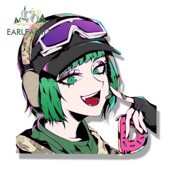 EARLFAMILY Cartoon Ela Bosak Fanart Αυτοκόλλητο αυτοκινήτου Αστείο σκίτσο Waifu Decal JDM Κράνος Διακοσμητικό φορητού υπολογιστή Peek Girl Graffiti Αυτοκόλλητα