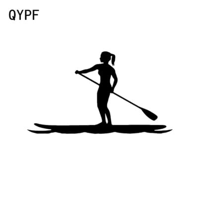 QYPF 15,1*8,6CM Ενδιαφέρουσα διακόσμηση κανό Αυτοκόλλητο στυλ αυτοκινήτου αυτοκόλλητο βινυλίου προφυλακτήρα παραθύρου αυτοκόλλητα C16-1171