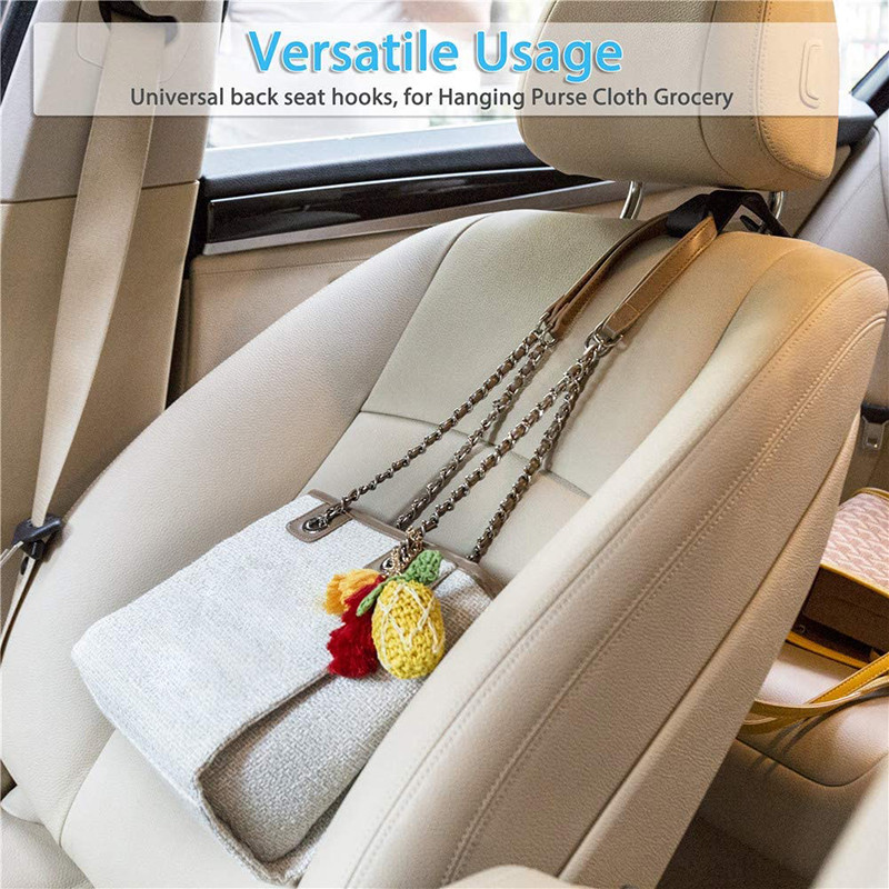 Automobilio transporto priemonės galvos atramos kabliai 1 dalis nešiojamasis laikiklis rankinės piniginės audiniams bakalėjos