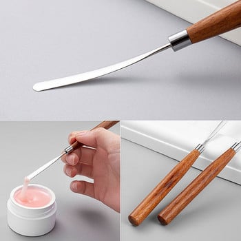 1 τμχ Nail Art Stirring Rod Ακρυλική Σκόνη από ανοξείδωτο ατσάλι Liquid UV Gel ανάδευσης Εργαλείο Σπάτουλα Καρφίτσα για νύχια αξεσουάρ και εργαλεία