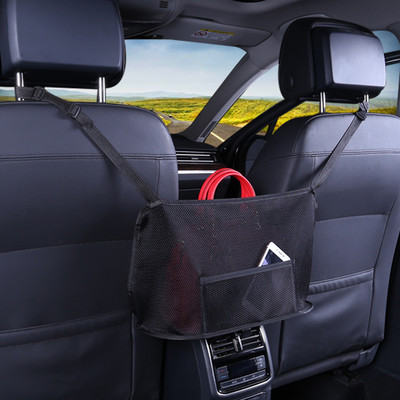 PU Δερμάτινη τσάντα πλάτης καθίσματος αυτοκινήτου Πλαϊνό κουτί αποθήκευσης αυτοκινήτου γενικής χρήσης για θήκη κλειδιού για κύπελλο τηλεφώνου Organizer Travel Pocket Anti Kick Pad