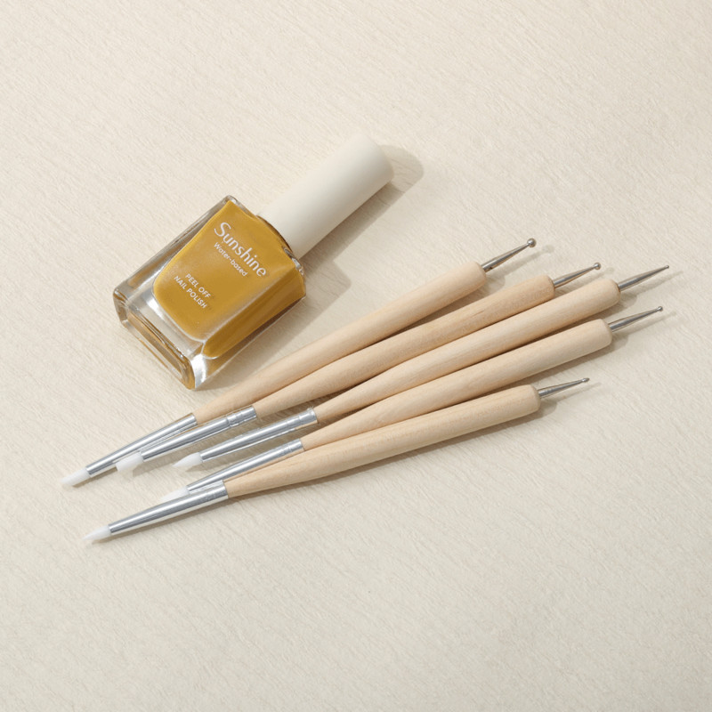 OVW 5/10 KOM Dvostruka olovka za nokte Alati za manikuru sa svjetlucavim noktima Olovka za točkice Olovka za oči Oslikavanje olovke za lak Set četkica