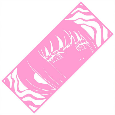 Grandininis pjūklas Vyras automobilio lipdukas lango apdaila Anime Gražios mergaitės lipdukai Nešiojamojo kompiuterio automobilių dalys Makima Die Cutti Vinyl Decal