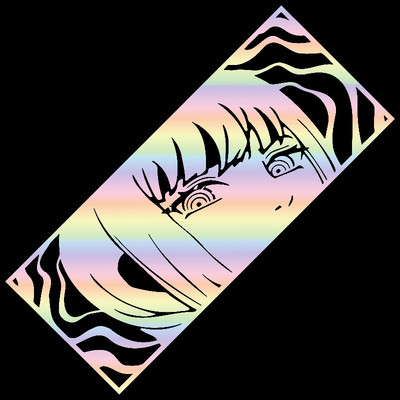 Grandininis pjūklas Vyras automobilio lipdukas lango apdaila Anime Gražios mergaitės lipdukai Nešiojamojo kompiuterio automobilių dalys Makima Die Cutti Vinyl Decal