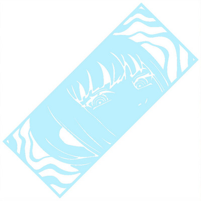 Grandininis pjūklas Vyras automobilio lipdukas lango apdaila Anime Gražios mergaitės lipdukai Nešiojamojo kompiuterio automobilių dalys Makima Die Cutti Vinyl Decal