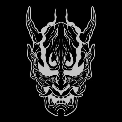 50 cm * 32 cm JDM Devil autómatricák időjárásálló, vágott vinil matrica autóablak ajtó motorháztető holografikus japán démon matricákhoz