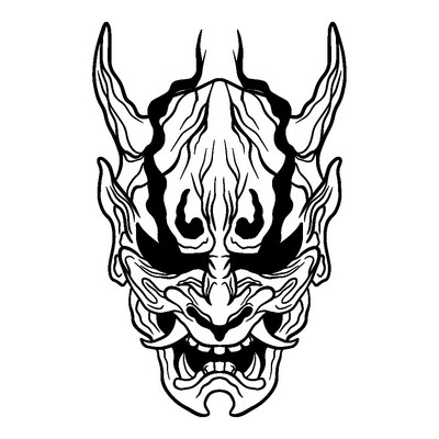 50 cm * 32 cm JDM Devil autómatricák időjárásálló, vágott vinil matrica autóablak ajtó motorháztető holografikus japán démon matricákhoz