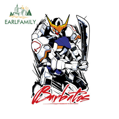 EARLFAMILY 13 cm-es GUNDAM RX autómatricákhoz Anime autós kiegészítők Vízálló fényvédő matricák VAN lakóautó-hűtőszekrény dekoráció