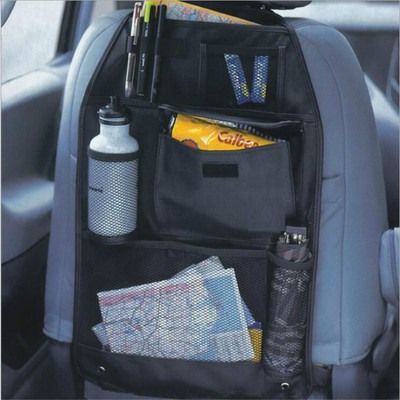 Univerzalna vodootporna organizatorska torba za pohranu na stražnjem sjedalu automobila, viseća torbica s više džepova, različita 58 cm x 38 cm, crna oprema za automobile