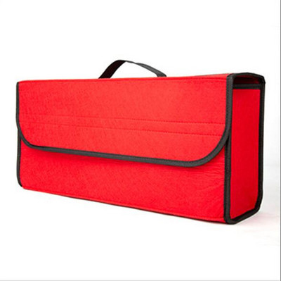 Organizator de portbagaj de mașină Cutie de depozitare din pâslă moale Compartiment mare anti-alunecare Organizator de depozitare a portbagajului Geanta de instrumente Geanta de depozitare a mașinii