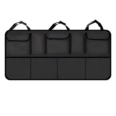 nagy bővítés Auto Storage Organizer autós csomagtartó táska univerzális nagy kapacitású hátsó ülés tárolótáska csomagtartó rakomány hálós tartó zseb