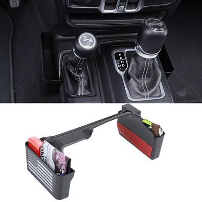 Fekete Sebességváltó tárolódoboz Raktározás Jeep Wrangler JL Gladiator JT 2018 2019 2020 2021 2022 belső tartozékokhoz