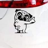 LYKX Insubstantial Pug Funny Car Sticker Vinyl Decal pentru stilul auto autocolante