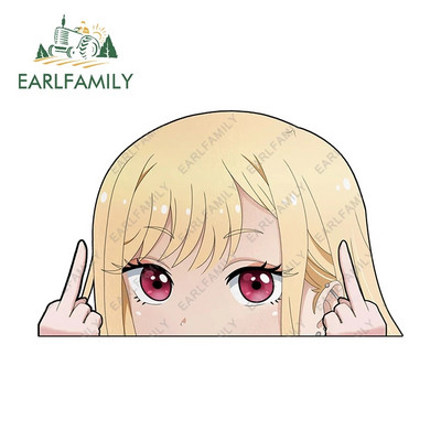 EARLFAMILY 13cm x 8,6cm Αυτοκόλλητα αυτοκινήτου για MARIN KITAGAWA Peeker βινυλικά αξεσουάρ αυτοκινήτου Decal Anime Χαλκομανίες μοτοσικλέτας JDM