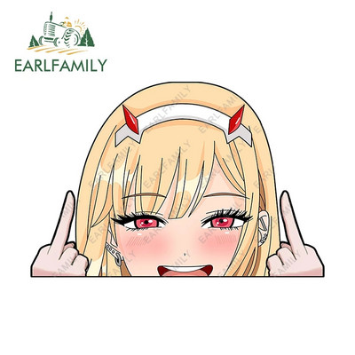 EARLFAMILY 13cm x 8,6cm Αυτοκόλλητα αυτοκινήτου για MARIN KITAGAWA Peeker βινυλικά αξεσουάρ αυτοκινήτου Decal Anime Χαλκομανίες μοτοσικλέτας JDM