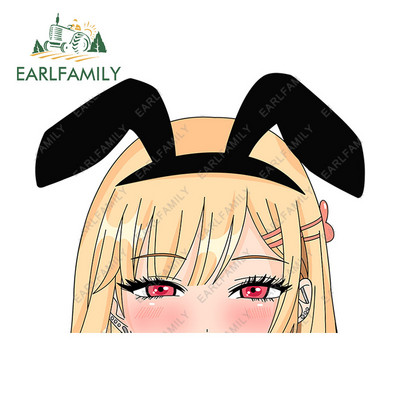 EARLFAMILY 13cm x 8,6cm Αυτοκόλλητα αυτοκινήτου για MARIN KITAGAWA Peeker βινυλικά αξεσουάρ αυτοκινήτου Decal Anime Χαλκομανίες μοτοσικλέτας JDM