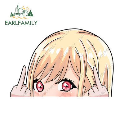 EARLFAMILY 13cm x 8,6cm Αυτοκόλλητα αυτοκινήτου για MARIN KITAGAWA Peeker βινυλικά αξεσουάρ αυτοκινήτου Decal Anime Χαλκομανίες μοτοσικλέτας JDM