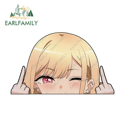 EARLFAMILY 13cm x 8,6cm Αυτοκόλλητα αυτοκινήτου για MARIN KITAGAWA Peeker βινυλικά αξεσουάρ αυτοκινήτου Decal Anime Χαλκομανίες μοτοσικλέτας JDM