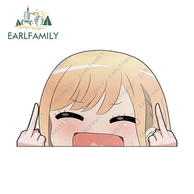 EARLFAMILY 13cm x 8,6cm Αυτοκόλλητα αυτοκινήτου για MARIN KITAGAWA Peeker βινυλικά αξεσουάρ αυτοκινήτου Decal Anime Χαλκομανίες μοτοσικλέτας JDM