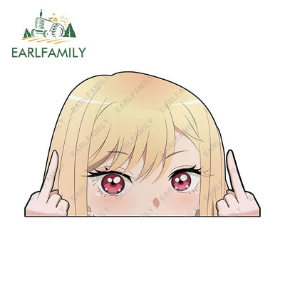EARLFAMILY 13cm x 8,6cm Αυτοκόλλητα αυτοκινήτου για MARIN KITAGAWA Peeker βινυλικά αξεσουάρ αυτοκινήτου Decal Anime Χαλκομανίες μοτοσικλέτας JDM