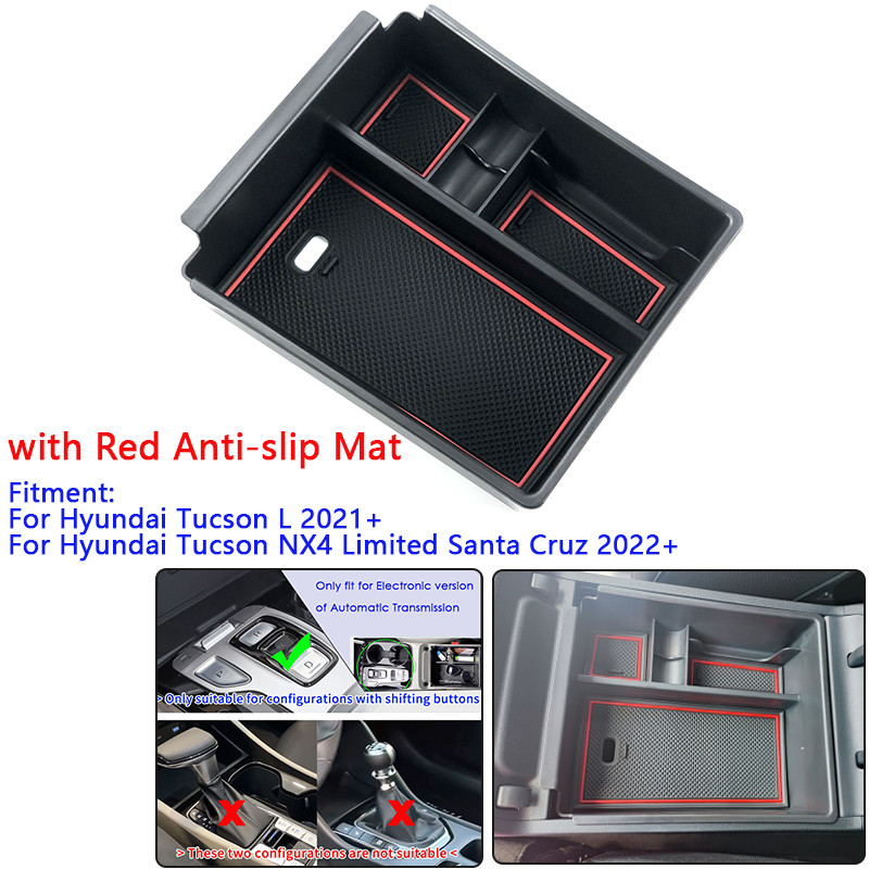 Automobilio porankio centro saugojimo dėžutės konteinerio pirštinių laikiklio dėklas, skirtas „Hyundai Tucson NX4 2022 Limited“ ir „Tucson Hybrid“