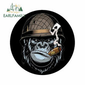 EARLFAMILY 13 cm Gorilla motorkerékpár autómatricákhoz vinil anyagú matrica divatos matricák kreatív elzáródási karcolás JDM SUV-hoz