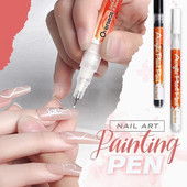 Nail Art Graffiti Pöttyöző Toll Vízálló Rajz Festés Bélés Ecset Barkácsolás Virág Absztrakt Vonal Részlet Szépség Díszít Manikűr eszköz