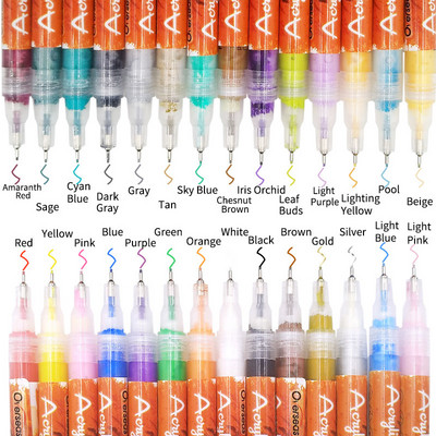 Nail Art Graffiti Pöttyöző Toll Vízálló Rajz Festés Bélés Ecset Barkácsolás Virág Absztrakt Vonal Részlet Szépség Díszít Manikűr eszköz