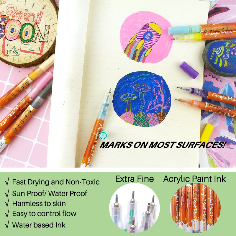 Nail Art Graffiti Pöttyöző Toll Vízálló Rajz Festés Bélés Ecset Barkácsolás Virág Absztrakt Vonal Részlet Szépség Díszít Manikűr eszköz