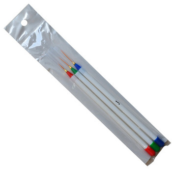 3 τμχ Βούρτσα νυχιών για Μανικιούρ Gel Polish Ακρυλικό Σετ βουρτσών Γραμμή σχεδίασης στυλό Dotting Painting Stripes Nail Art Desig Tool