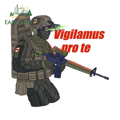 EARLFAMILY 13 cm x 10,7 cm német Bundeswehr katona autómatrica vinilablak csomagtartó matricák német fegyveres erők matrica