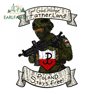 EARLFAMILY 13 cm x 10,7 cm német Bundeswehr katona autómatrica vinilablak csomagtartó matricák német fegyveres erők matrica