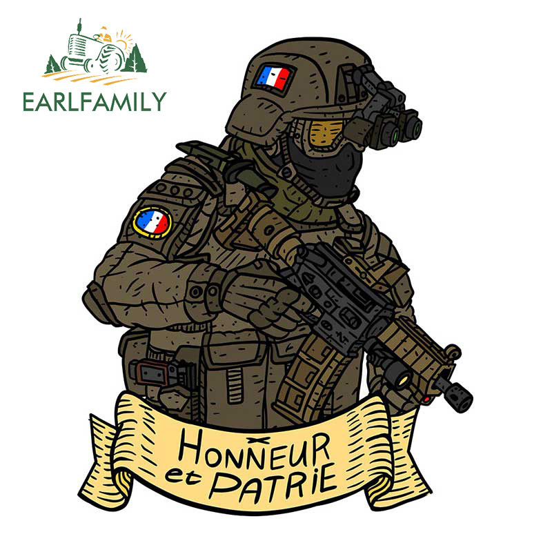 EARLFAMILY 13 cm x 10,7 cm német Bundeswehr katona autómatrica vinilablak csomagtartó matricák német fegyveres erők matrica