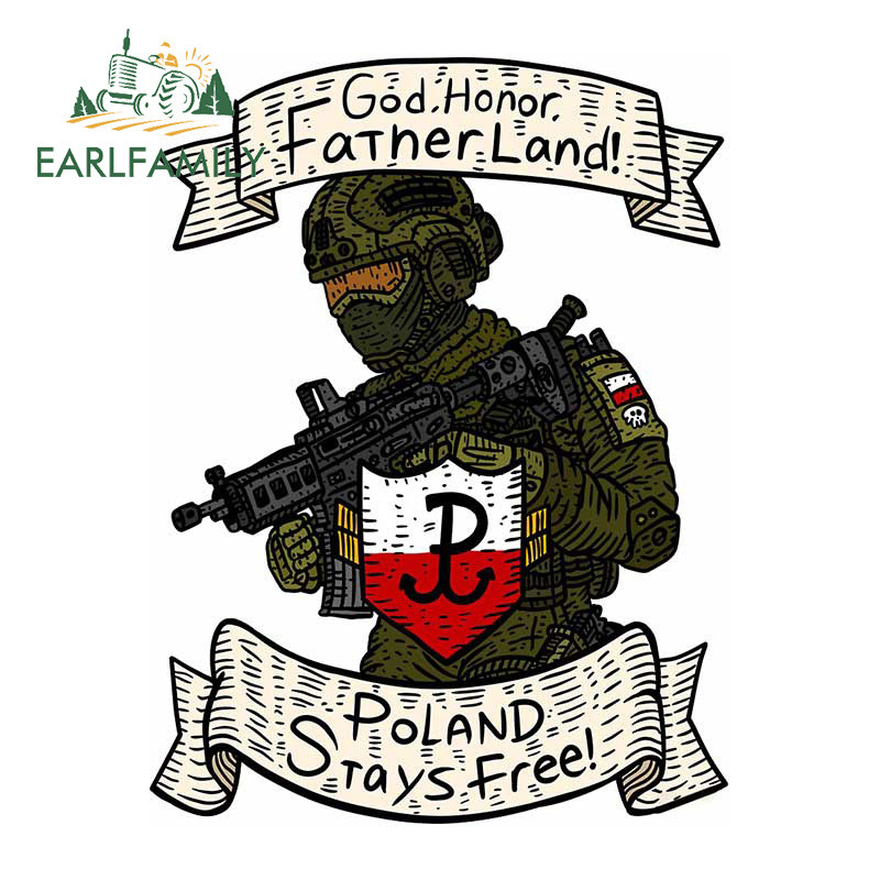EARLFAMILY 13 cm x 10,7 cm német Bundeswehr katona autómatrica vinilablak csomagtartó matricák német fegyveres erők matrica