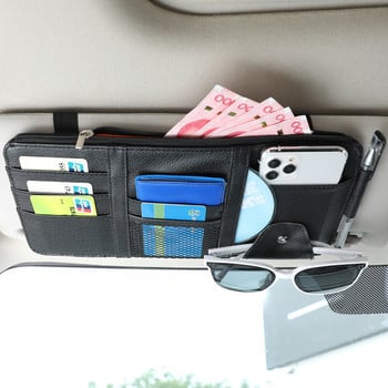 Car Styling Visor Organizer Auto Sun Visor Θήκη αποθήκευσης Car Organizer Θήκη γυαλιών ηλίου Card Organizer Θήκη για στυλό τσέπης εισιτηρίων