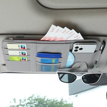 Car Styling Visor Organizer Auto Sun Visor Θήκη αποθήκευσης Car Organizer Θήκη γυαλιών ηλίου Card Organizer Θήκη για στυλό τσέπης εισιτηρίων