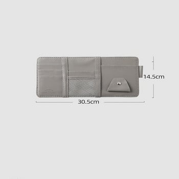 Car Styling Visor Organizer Auto Sun Visor Θήκη αποθήκευσης Car Organizer Θήκη γυαλιών ηλίου Card Organizer Θήκη για στυλό τσέπης εισιτηρίων