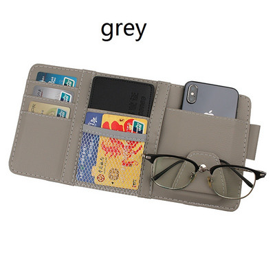 Organizator pentru vizor pentru stilul mașinii Husă de depozitare pentru parasolar auto Organizator pentru mașină Suport pentru ochelari de soare Organizator pentru carduri Suport pentru stilou de buzunar pentru bilet