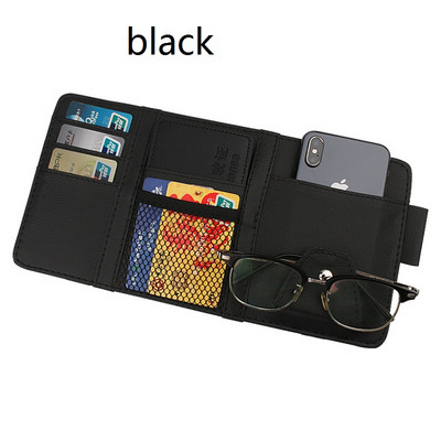 Organizator pentru vizor pentru stilul mașinii Husă de depozitare pentru parasolar auto Organizator pentru mașină Suport pentru ochelari de soare Organizator pentru carduri Suport pentru stilou de buzunar pentru bilet