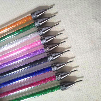 1PCS Rhinestone Picker Dotting Pen Dual-ended Rhinestone Crystals Studs Picker Gems Picker Wax Pen Pencil Nail Art DIY Decoration Tool