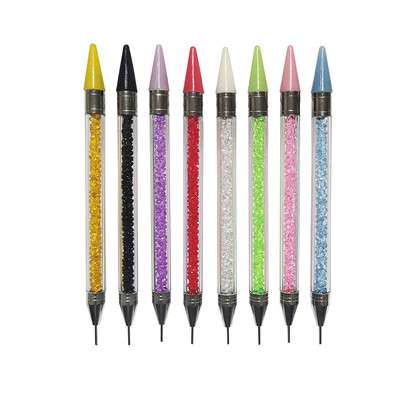 1PCS Rhinestone Picker Dotting Pen Dual-ended Rhinestone Crystals Studs Picker Gems Picker Wax Pen Pencil Nail Art DIY Decoration Tool
