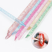 100 db Újrafelhasználható Crystal Stick kétvégű körömdíszítő kutikula nyomó körömbőr eltávolító eszköz pedikűr ápoló köröm manikűr pöttyöző eszköz
