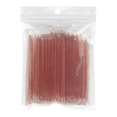100 db Újrafelhasználható Crystal Stick kétvégű körömdíszítő kutikula nyomó körömbőr eltávolító eszköz pedikűr ápoló köröm manikűr pöttyöző eszköz