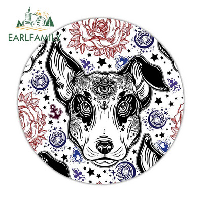 EARLFAMILY 13 cm x 13 cm francia bulldog tetováló autómatricák és matricák divatos okklúziós karcolás furgon dekoráció vízálló