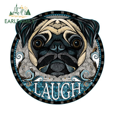 EARLFAMILY 13 cm x 13 cm francia bulldog tetováló autómatricák és matricák divatos okklúziós karcolás furgon dekoráció vízálló